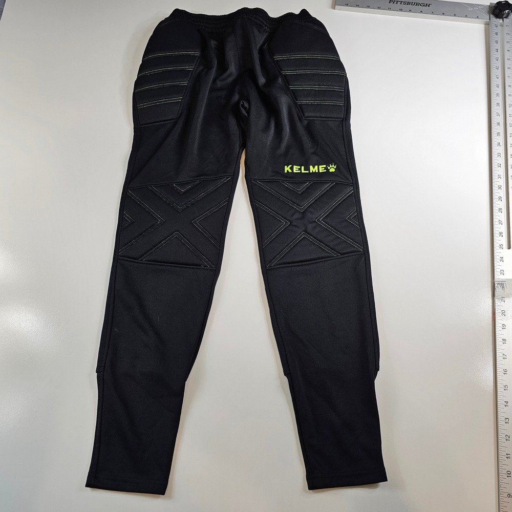 Kelme Padded Goalkeeper Soccer Pants Black Men's Size Small